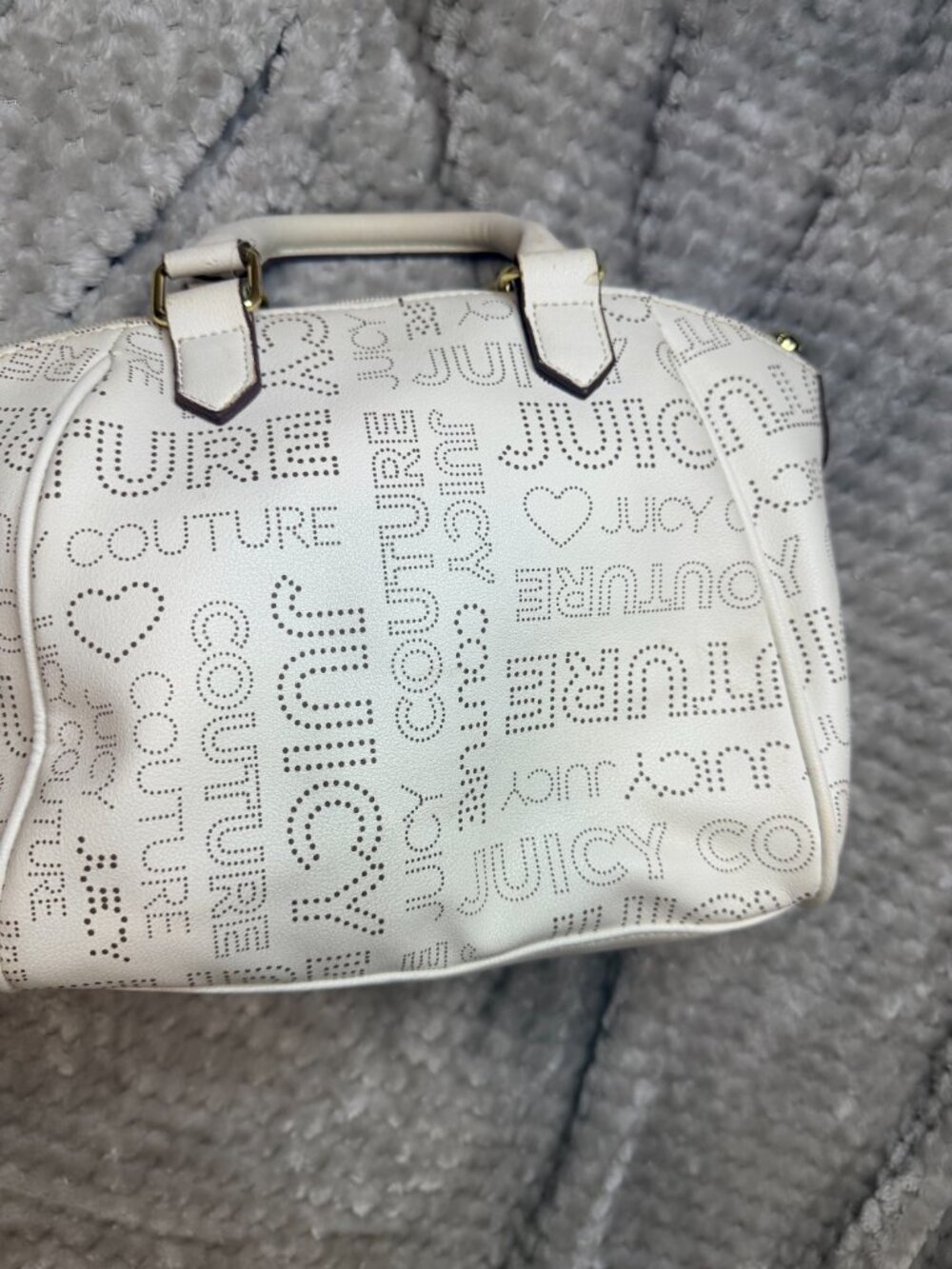 Y2K JUICY COUTURE VINTAGE WHITE HANDBAG - Picture 8 of 12